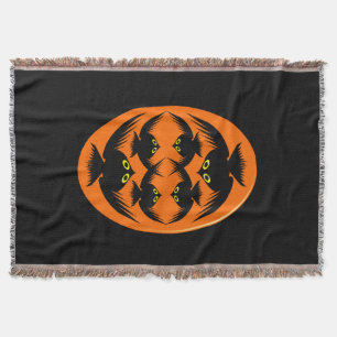 Halloween Crows Throw Blanket Decke