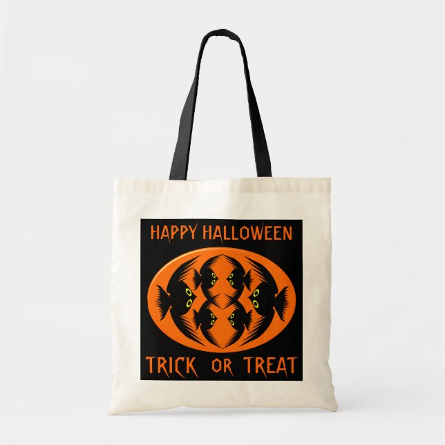 Halloween Crows Trick oder Treat Bag Tragetasche (Vorne)