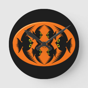 Halloween Crows Wall Clock Runde Wanduhr
