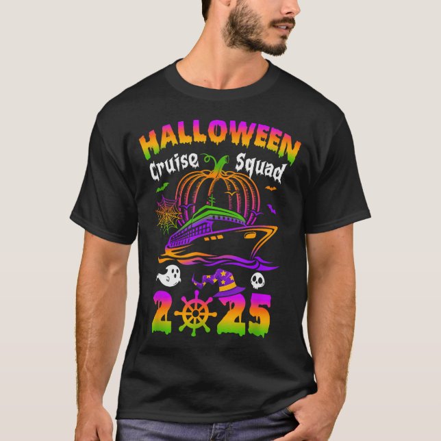 Halloween Cruise Squad 2025 Pumpkin Soky Season Fa T-Shirt (Vorderseite)