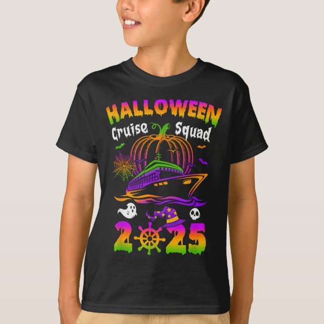 Halloween Cruise Squad 2025 Pumpkin Soky Season Fa T-Shirt (Vorderseite)