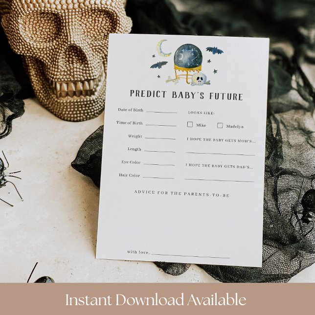 Halloween Crystal Ball Baby Showcard Einladung (Von Creator hochgeladen)