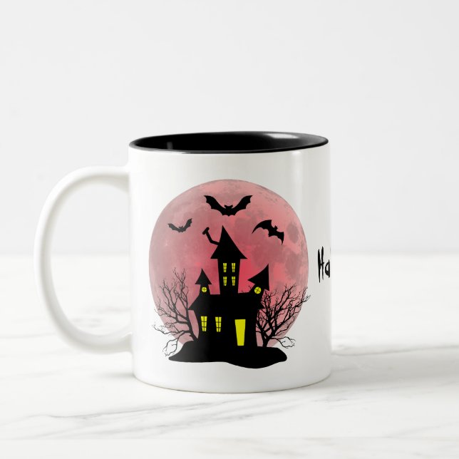 Halloween-Cup Zweifarbige Tasse (Links)