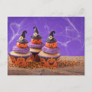 Halloween Cupcake Postkarte