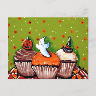 Halloween Cupcakes Postkarten
