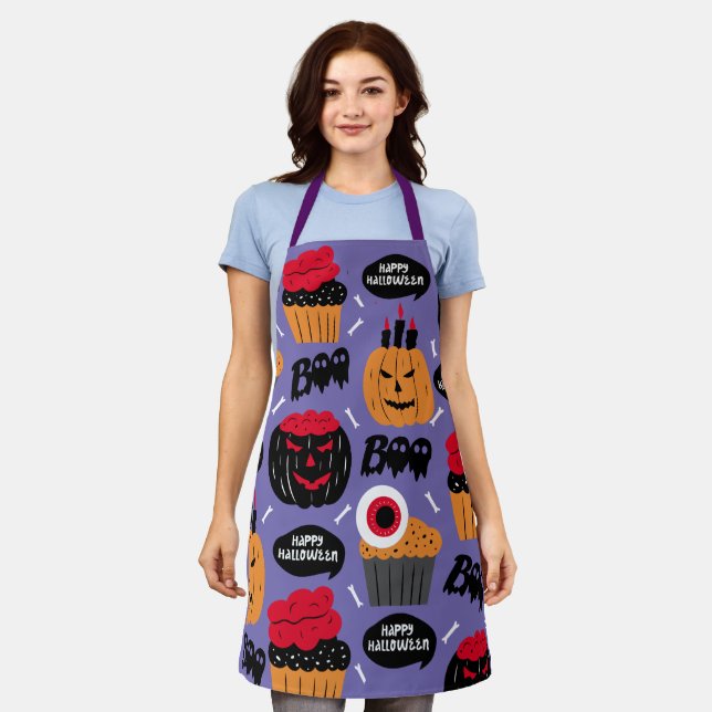 Halloween Cupcakes Schürze kaufen, Halloween Bäcke (Getragen)