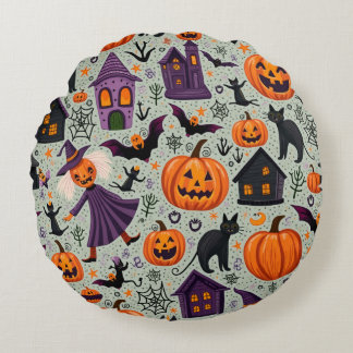 Halloween Cushion Rundes Kissen