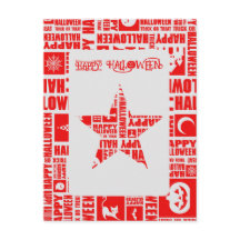 Halloween Custom Cool Whimsical Typografy Red