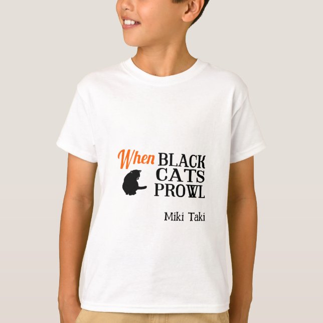 Halloween Custom Whimsical Funny Cat T-Shirt (Vorderseite)