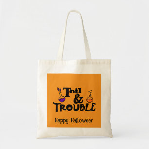 Halloween Custom Whimsical Funny Modern Orange Tragetasche