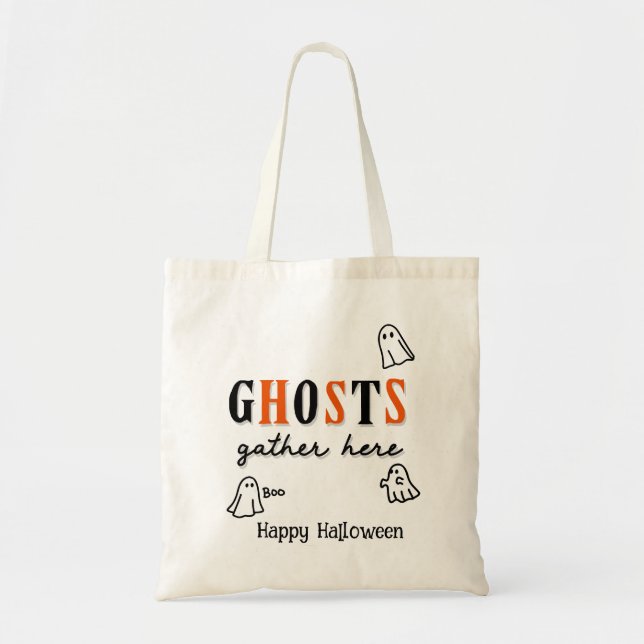 Halloween Custom Whimsical Funny Modern Tragetasche (Vorne)