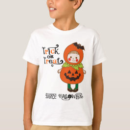 Halloween Custom Whimsical Funny Niedlich Pumpkin T-Shirt