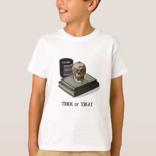Halloween Custom Whimsical Funny Skull T-Shirt