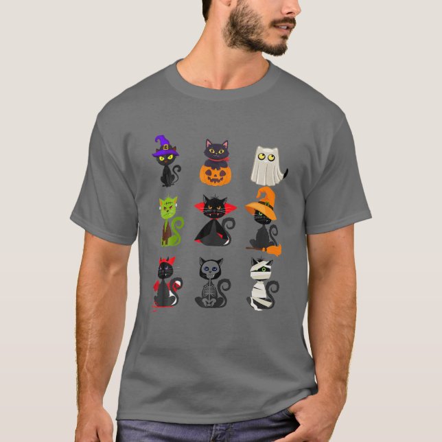 Halloween Custome Cat Disguise Hexch Pumpkin Boo S T-Shirt (Vorderseite)