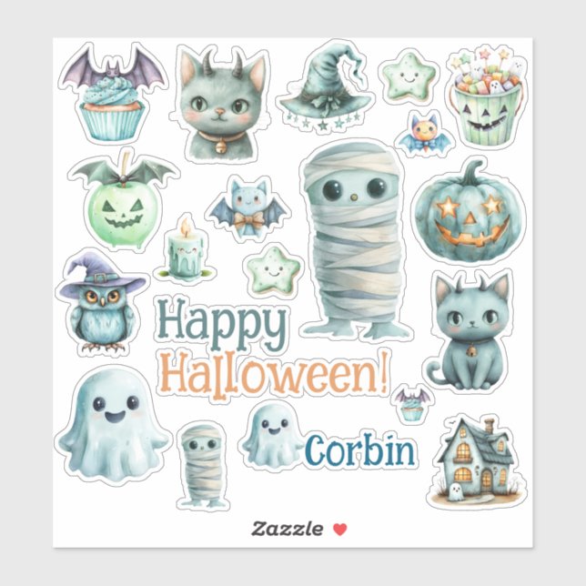 Halloween Customize Cut Vinyl Sticker (Blatt)