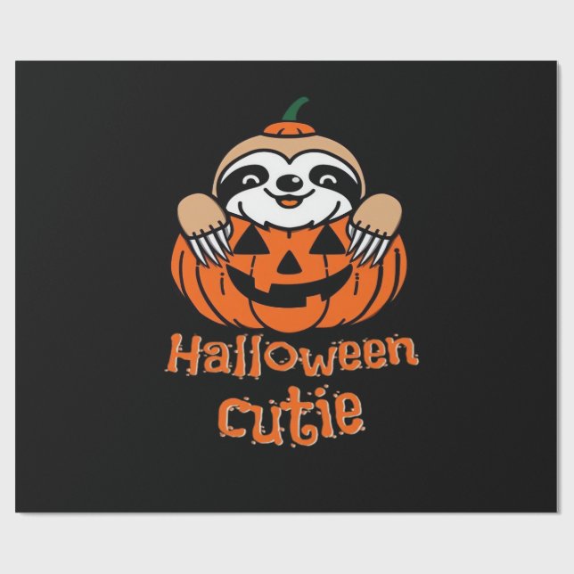Halloween cutie sloth Essential T-Shirt Geschenkpapier (Flach)