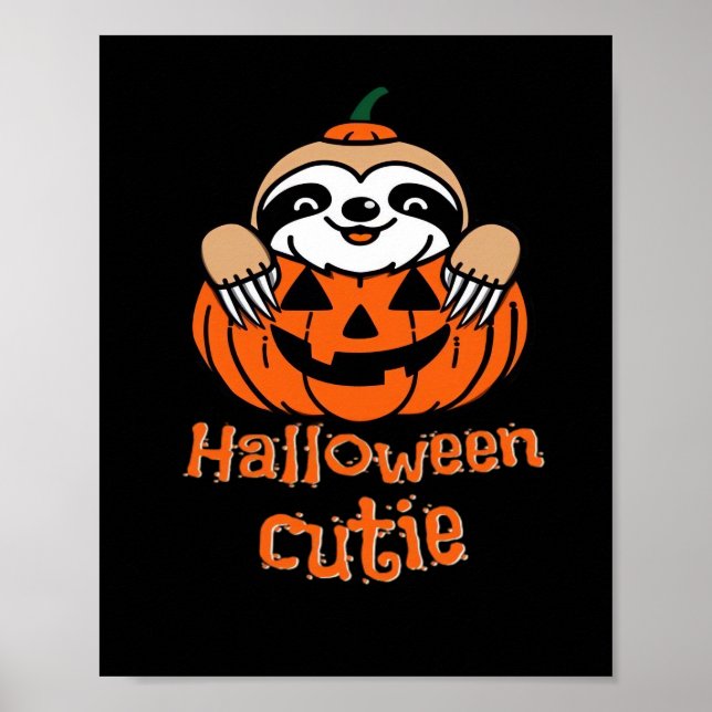 Halloween cutie sloth Essential T-Shirt Poster (Vorne)