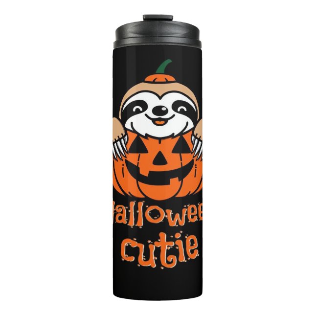 Halloween cutie sloth Essential T-Shirt Thermosbecher (Vorderseite)