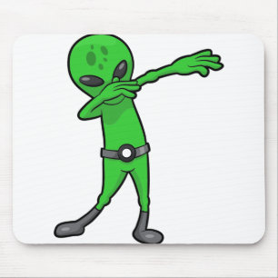 halloween dabbing außerirdischer mousepad