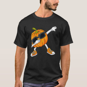 Halloween Dabbing Pumpkin Erntedank Day Boys Gi T-Shirt