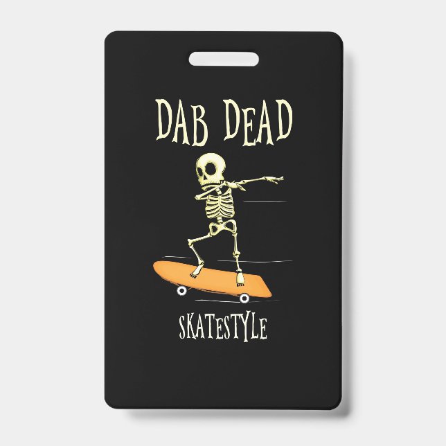 Halloween Dabbing Skatestyle Ausweis (Vorderseite)