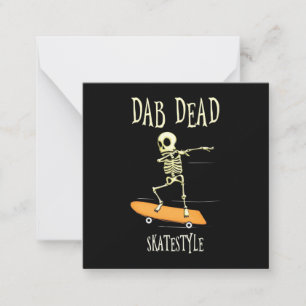 Halloween Dabbing Skatestyle Mitteilungskarte