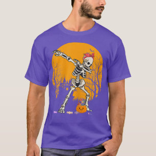 Halloween Dabbing Skeleton Kostüme Kinder Mädchen T-Shirt