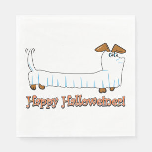 Halloween-Dachshund-Geist Serviette