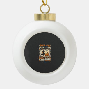 Halloween Dachshund Gruselige Warnung Keramik Kugel-Ornament