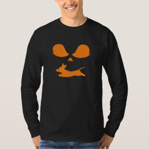 Halloween Dachshund Kürbis Kostüm Jack O Lantern T-Shirt