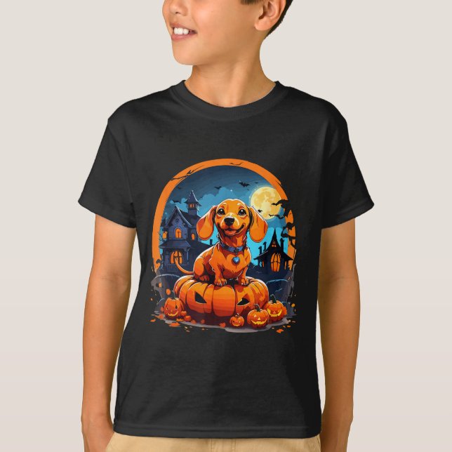 Halloween Dachshund  T-Shirt (Vorderseite)
