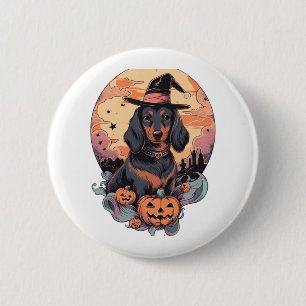 Halloween-Dackel Button