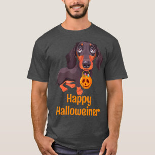 Halloween Dackel Kostüm für Männer Frauen glücklic T-Shirt