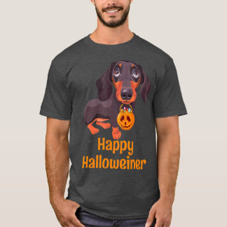 Halloween Dackel Kostüm für Männer Frauen glücklic T-Shirt