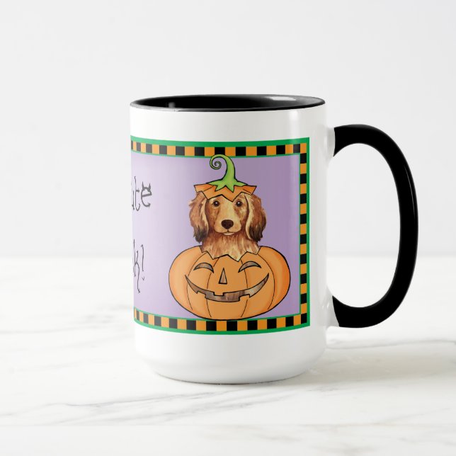 Halloween-Dackel Tasse (Rechts)