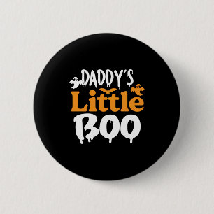 Halloween Daddy Little Boo Birthday Button