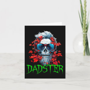 Halloween Dadster Skelett mit Red Sungles Vater Sk Karte