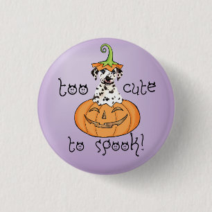 Halloween-Dalmatiner Button