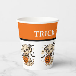 Halloween Dalmatiner Dog Trick oder Tree Pappbecher