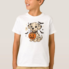 Halloween Dalmatiner Dog Trick oder Tree T-Shirt