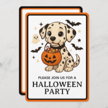 Halloween Dalmatiner Hundtrick oder Treat Party