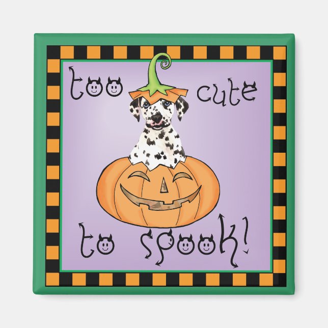 Halloween-Dalmatiner Magnet (Vorne)