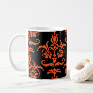 Halloween Damask 01 Tasse