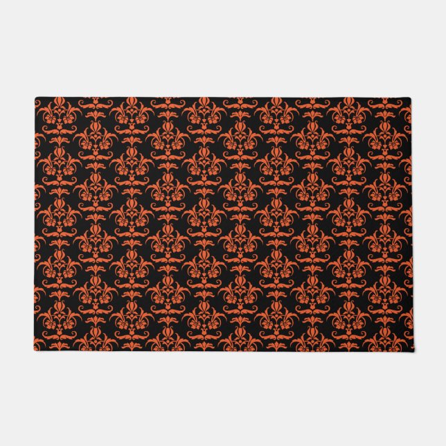 Halloween Damask Nr. 1 Doormat Fußmatte (Vorderseite)