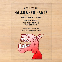 Halloween-Dämonen-Party-Einladung