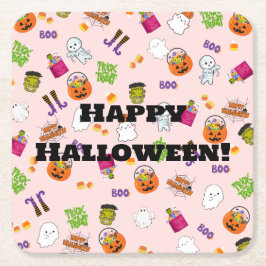 Halloween Dance Party Rechteckiger Pappuntersetzer