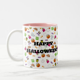 Halloween Dance Party Zwei-Tone-Kaffee-Tasse Zweifarbige Tasse