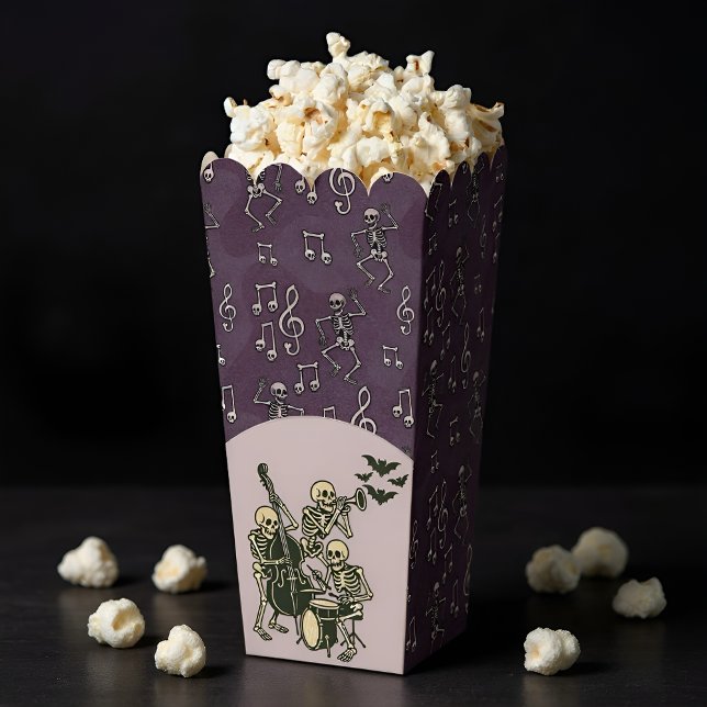 Halloween Dancing Skeleton Musiknoten Geschenkschachtel (Von Creator hochgeladen)