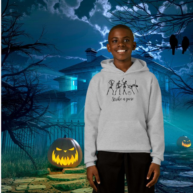 Halloween Dancing Skeleton Pose Funny Hoodie (Von Creator hochgeladen)