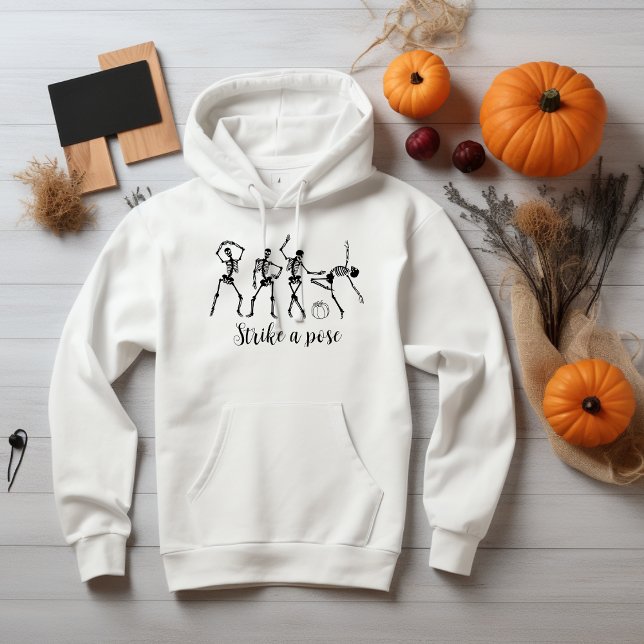 Halloween Dancing Skeleton Pose Funny Hoodie (Von Creator hochgeladen)